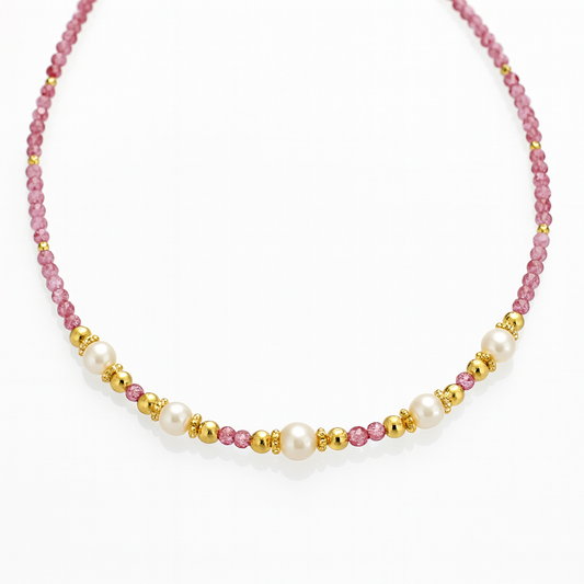 Choker-pulsera con perlas “Luz”