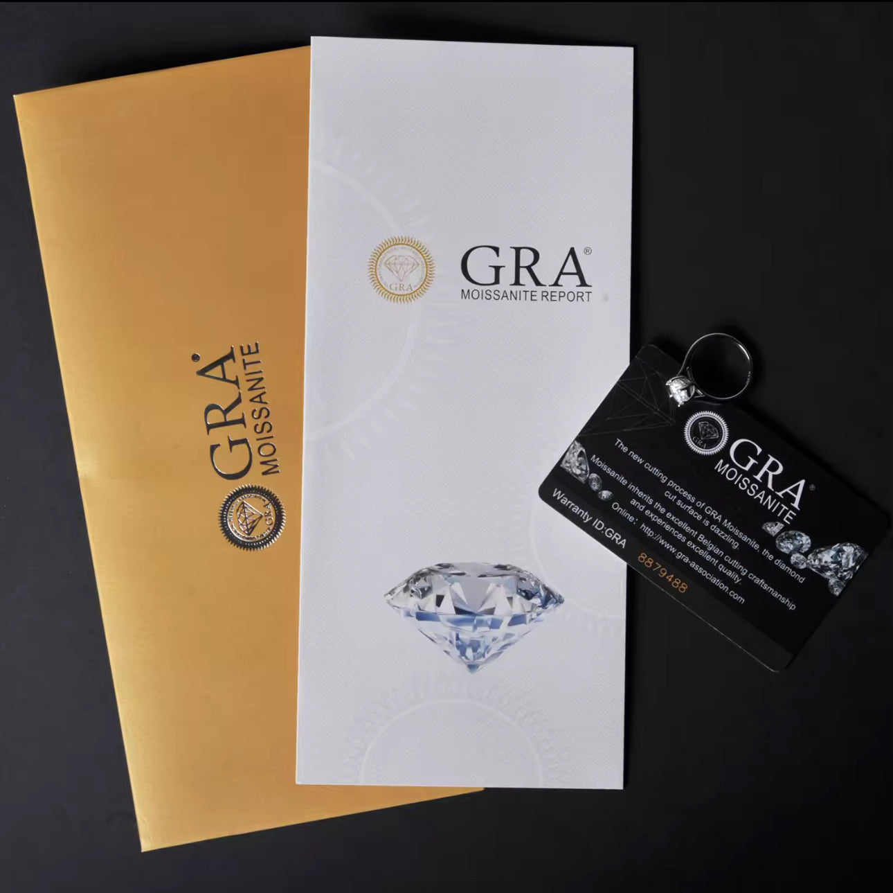 Anillo con moissanita | 1 ct | Plata 925 | Certificado GRA