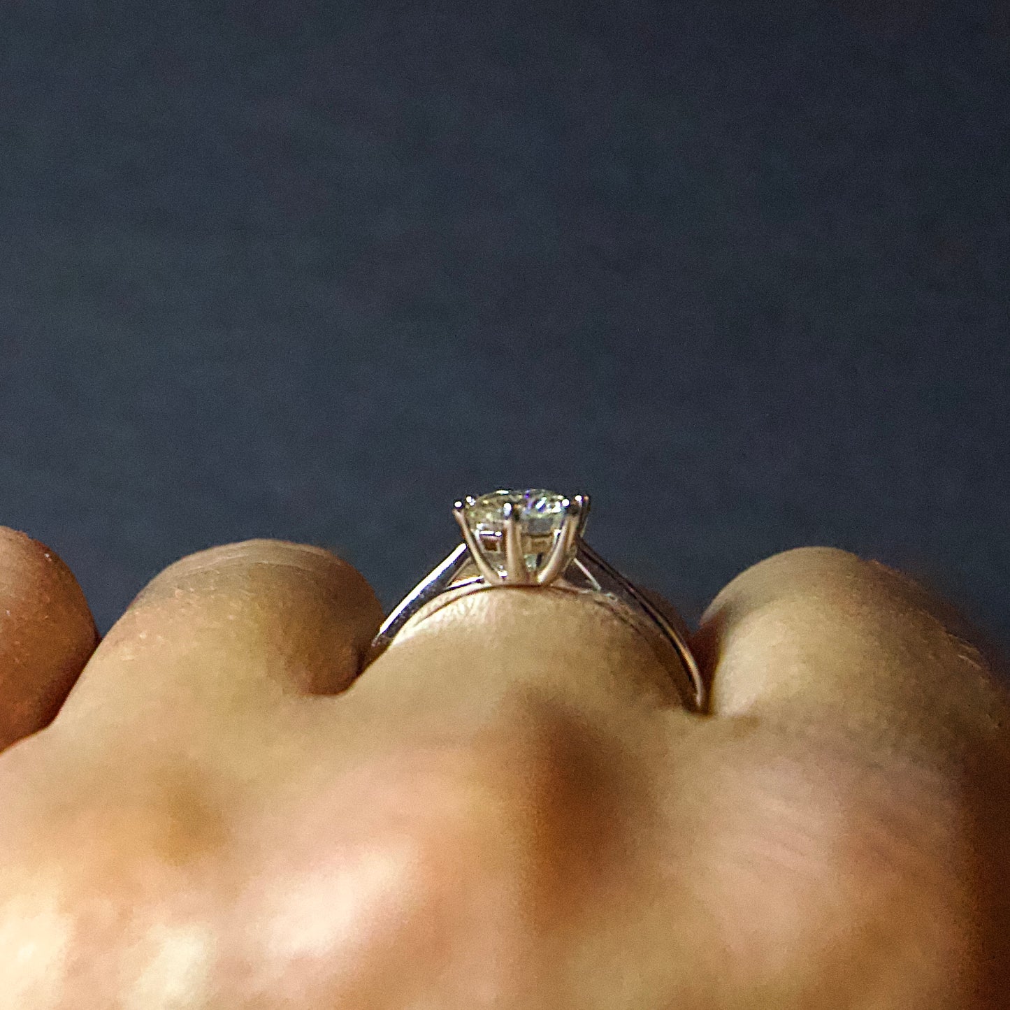 Anillo con moissanita | 1 ct | Plata 925 | Certificado GRA