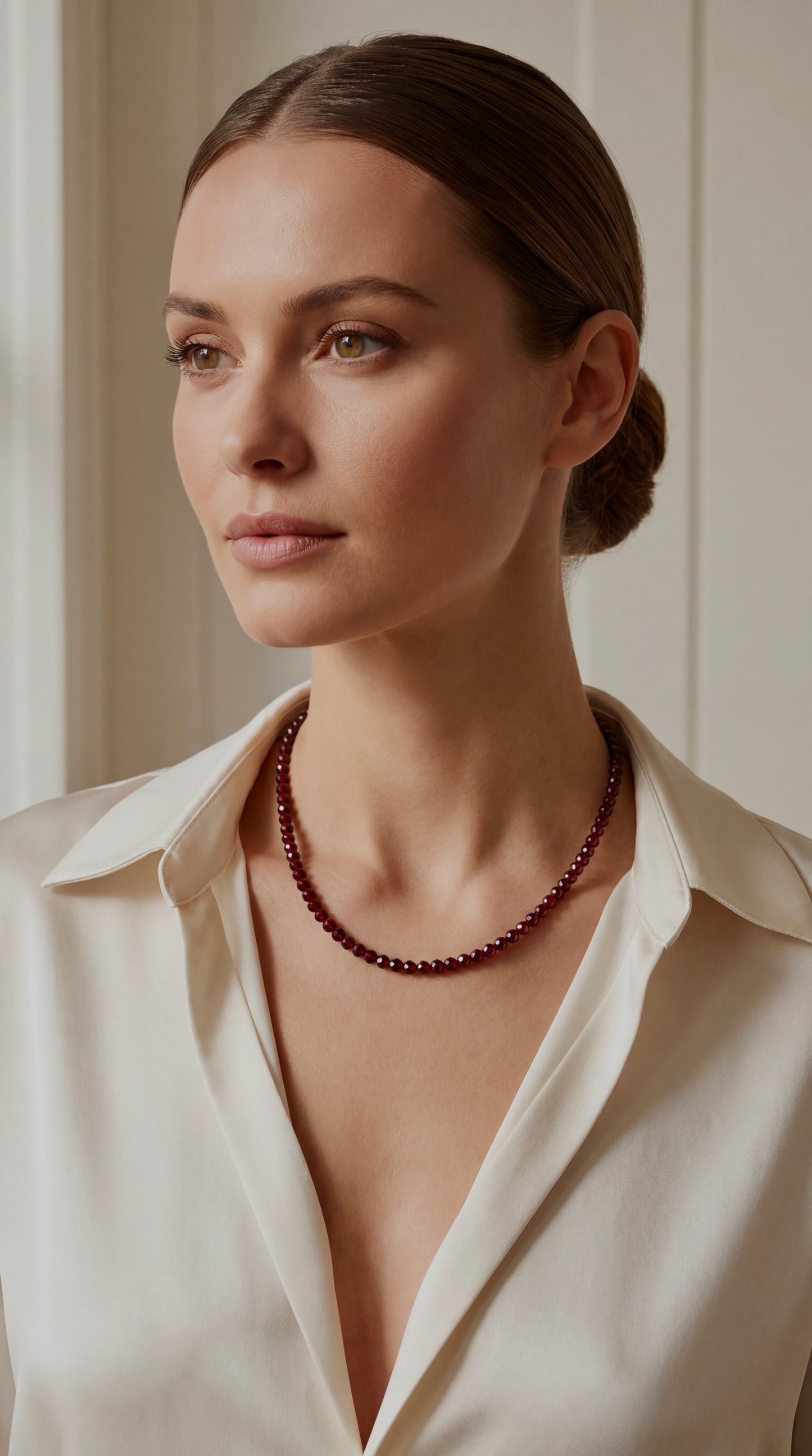 COLLAR ROUGE GARNET 18K LIGIOR
