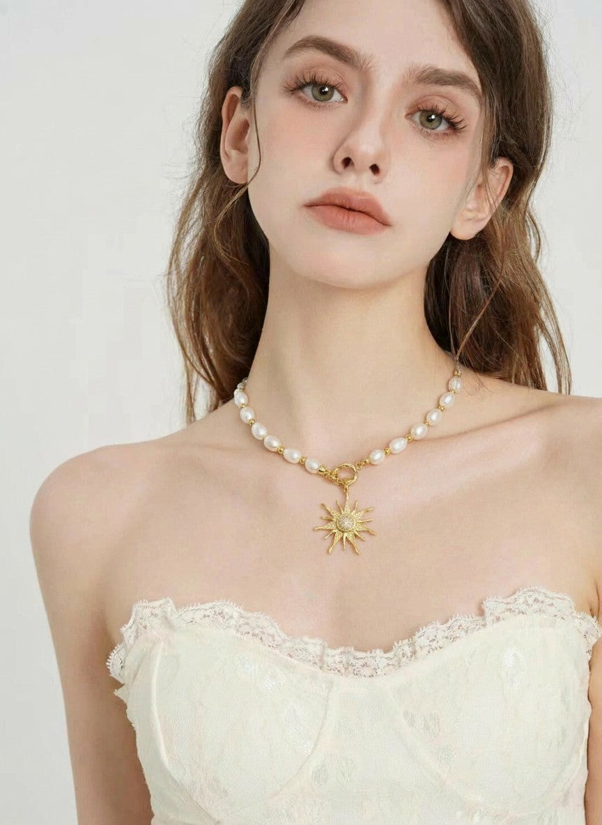 Conjunto Perlas 18K Luz de Perla Ligior