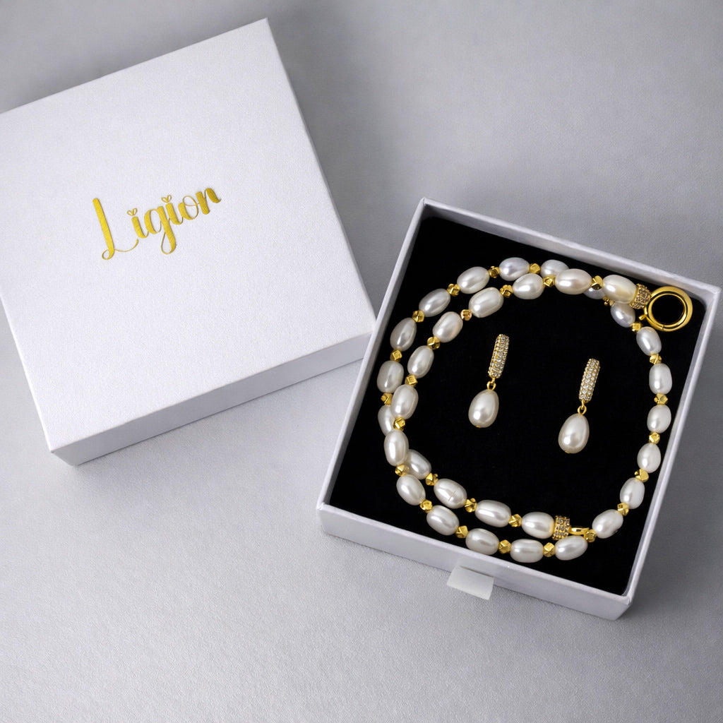 CONJUNTO IMPERIA PEARL 18K LIGIOR