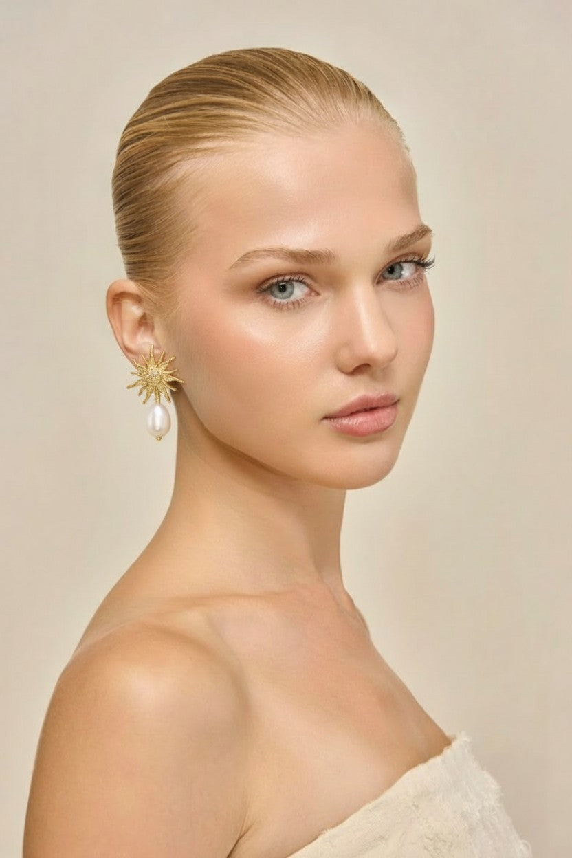 Conjunto Perlas 18K Luz de Perla Ligior