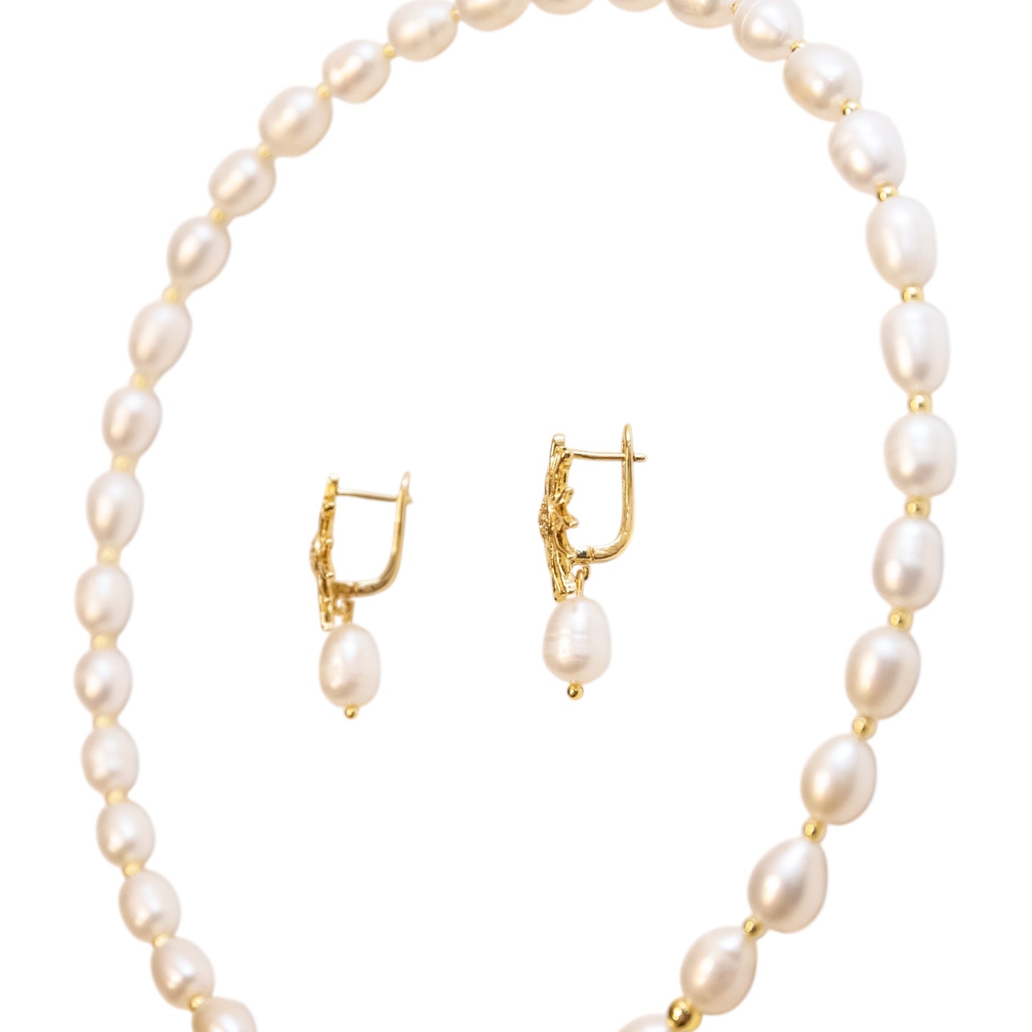 Conjunto Perlas 18K Luz de Perla Ligior