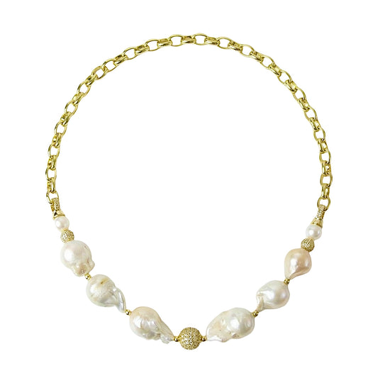 COLLAR TRANSFORMABLE 18K “PERLA DÚO”