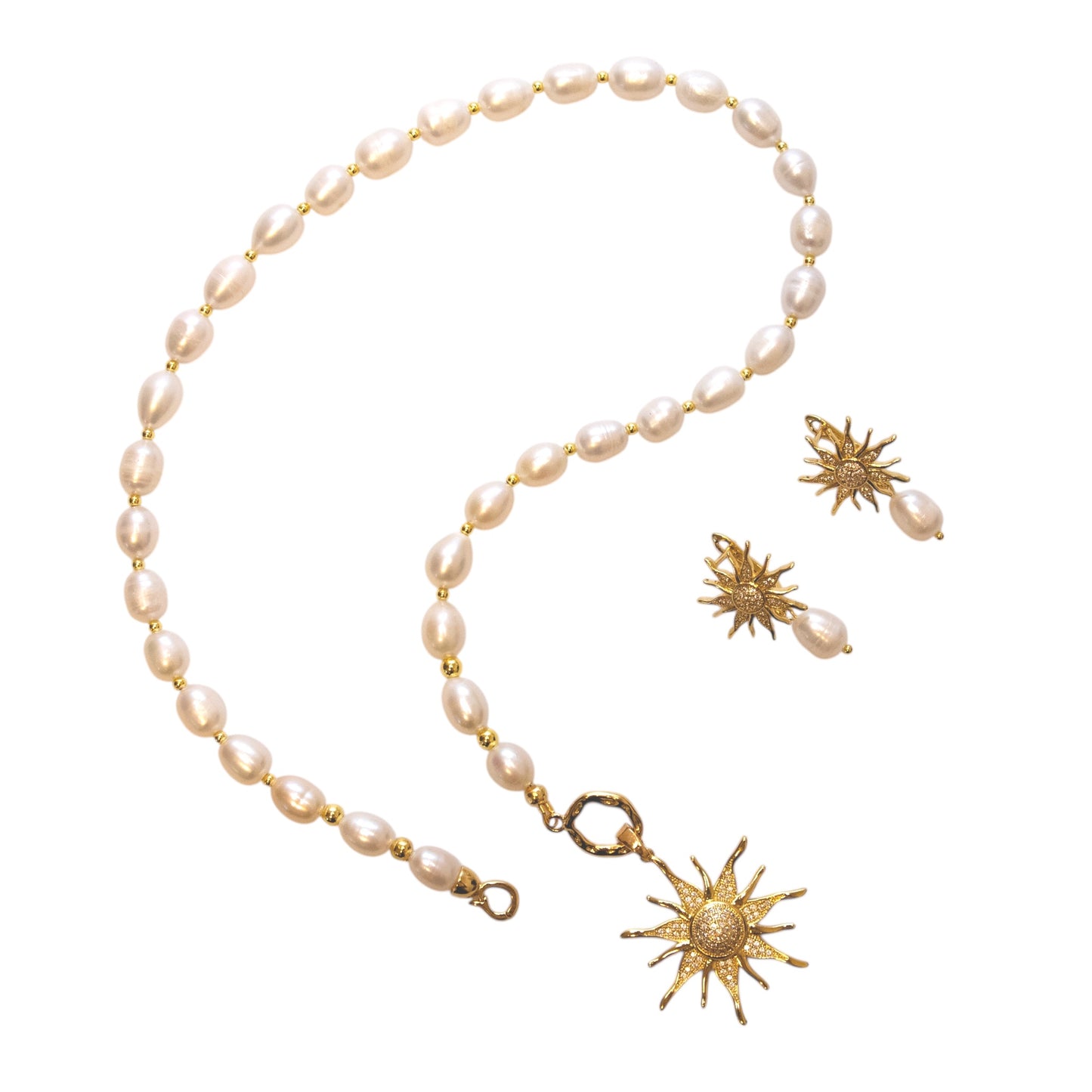 Conjunto Perlas 18K Luz de Perla Ligior