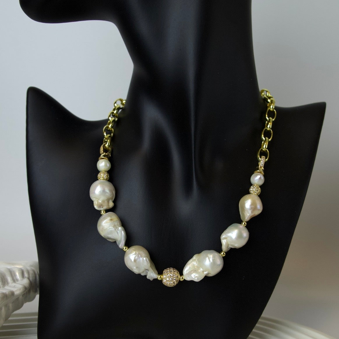 COLLAR TRANSFORMABLE 18K “PERLA DÚO”