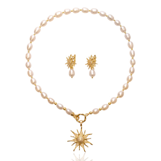 Collar perlas dulces 18k “Luz de Perla”