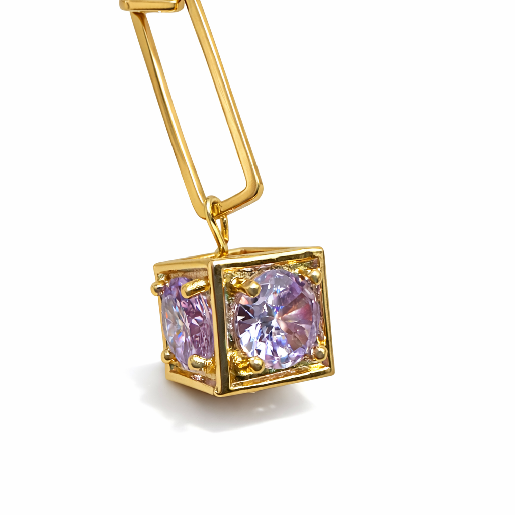 COLLAR QUADRA ZIRCONIA 18K LIGIOR
