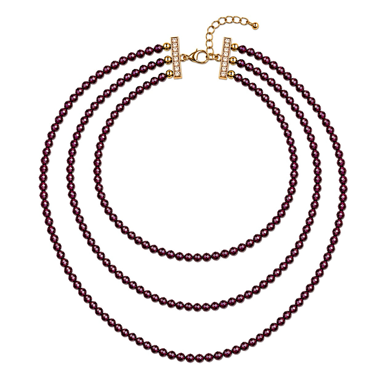 COLLAR BORDEAUX 18K LIGIOR