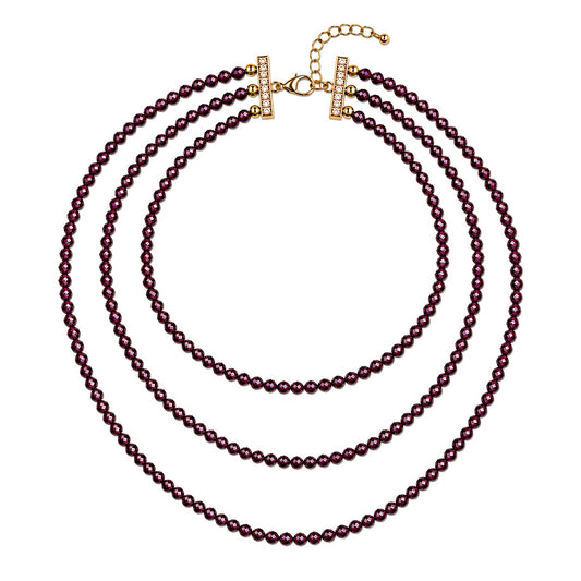 COLLAR BORDEAUX 18K LIGIOR