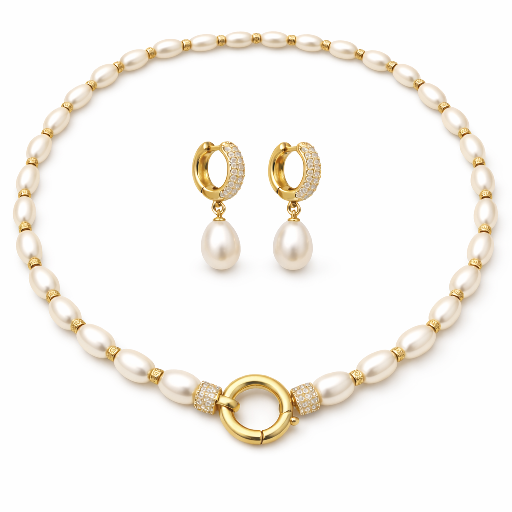 CONJUNTO IMPERIA PEARL 18K LIGIOR