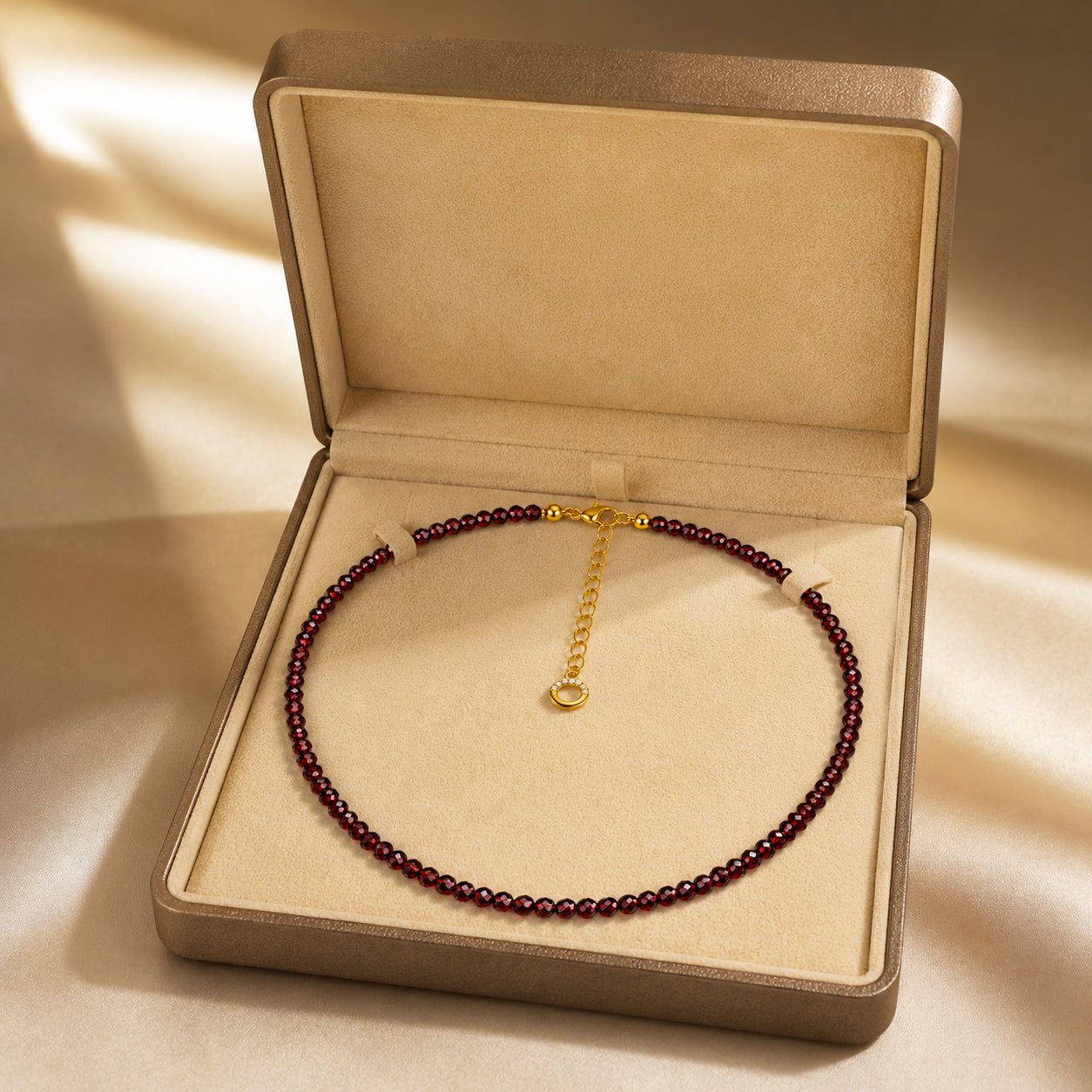 COLLAR ROUGE GARNET 18K LIGIOR