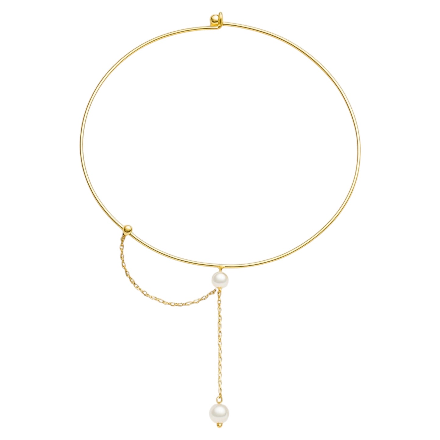 Collar con perlas de agua dulce 18k