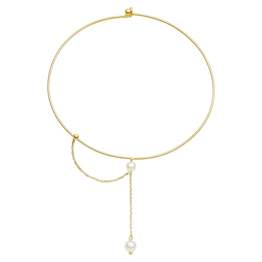 Collar con perlas de agua dulce 18k