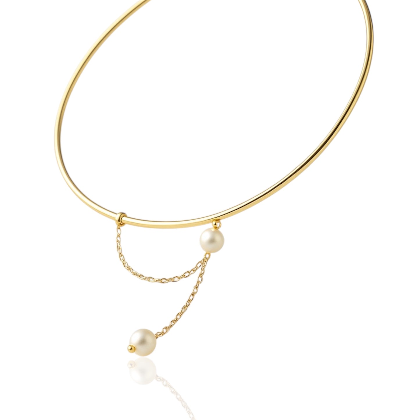 Collar con perlas de agua dulce 18k
